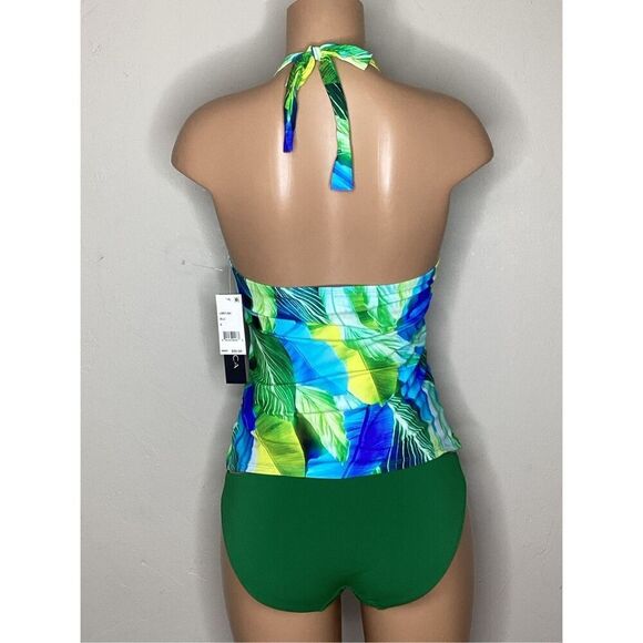 New. La Blanca tropical tankini top. Size 8. Retails $95 - Picture 4 of 6